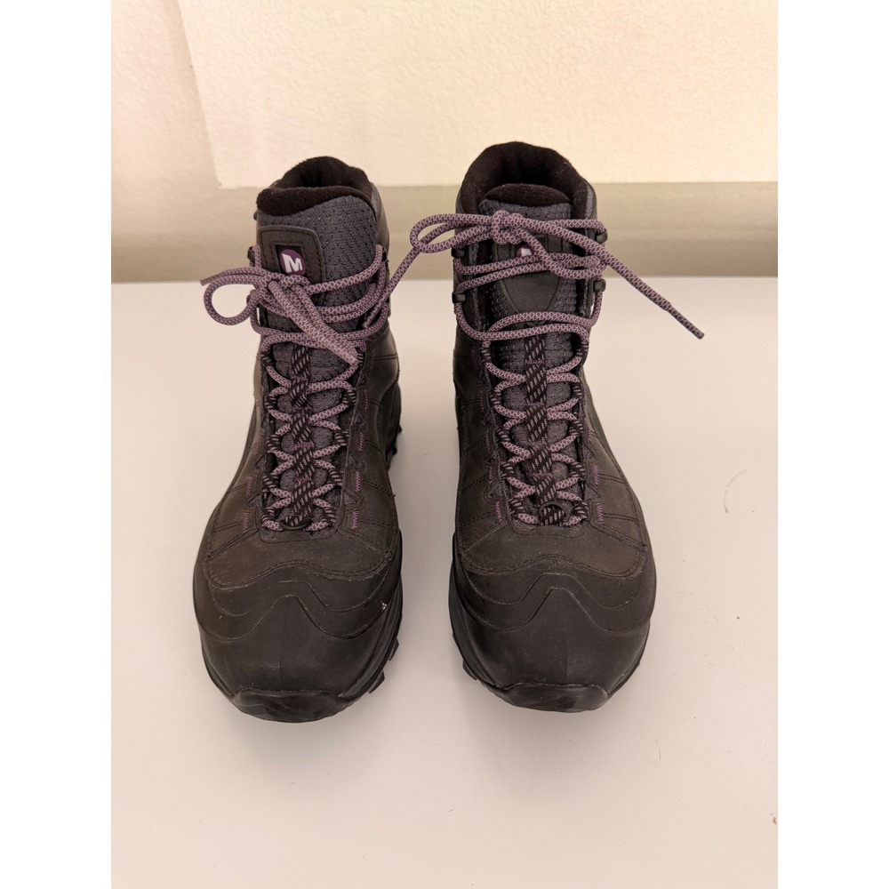 Merrell Thermo Chill Mid Shell Waterproof Hiking Boots Black Purple J16460 W 10